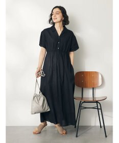 CRAFT STANDARD BOUTIQUE インド綿オープンカラーワンピース