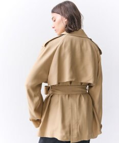 BEIGE， VESZELYITE / ラップショートトレンチコート
