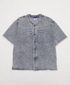 WEGO 【ユニセックス着用ITEM】ベースボールデニムグラフィックシャツ（SS）
