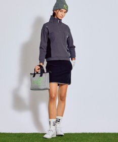 PW CIRCULUS 今が旬トップス！【ドライな肌触り / UV遮蔽率98.9% UVカット / ストレッチ】【WOMEN】ワッフルハーフジップ  ゴルフウェア レディース