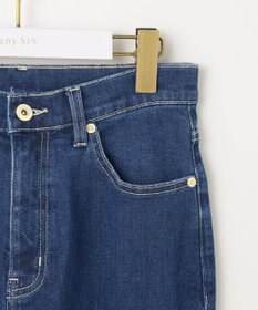 ANY SIS L 【美Denimシリーズ】センタープレスセミフレア デニム