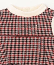 組曲 KIDS 【90-100㎝】チェックジャガード ワンピース