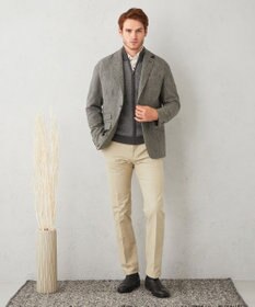JOSEPH ABBOUD 【リラックスサイズ】ラムウールツィード ジャケット