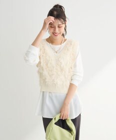 Green Parks フリンジニットベスト