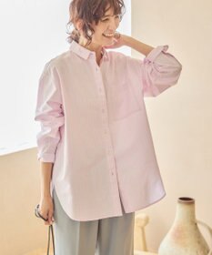 AMERICAN HOLIC ＵＶカットリサイクルコットンオックスシャツ