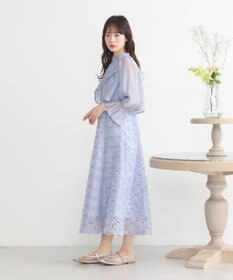 earth music&ecology SET2点シアーブラウス＋3Dレースワンピース