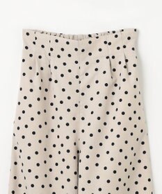 ANY KIDS 麻ライク ドット柄 ガウチョ