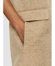 JOSEPH スペックルシルクリネン　ダブルブレステッドジレ