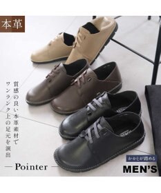 Pointer 本革ゴム紐2WAYスリッポン メンズ