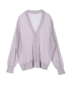 Green Parks すかし編みニットカーディガン