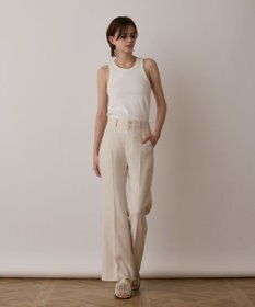 GRACE CONTINENTAL リネンサテンフレアパンツ