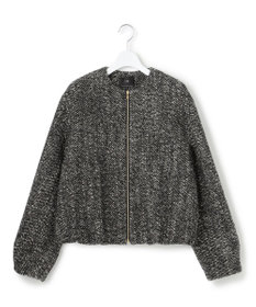 23区 S 【STORY11月掲載】BALLI ヘリンボーンツイード ノーカラー ブルゾン