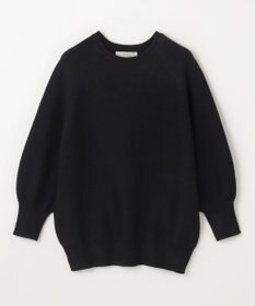 ANY L 【洗濯機可/6色展開】ラウンドネックガーターニット