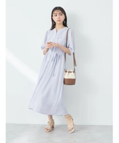 earth music&ecology タックフレアワンピース