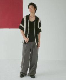 WEGO メッシュストライプニットカーディガン（SS）