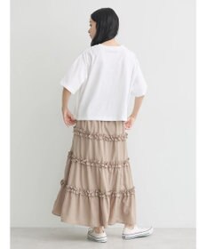 earth music&ecology ミニフリルボリュームスカート