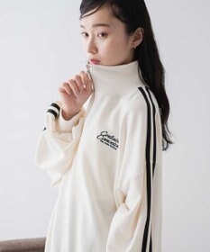 WEGO ラインハーフジップBIGスウェット