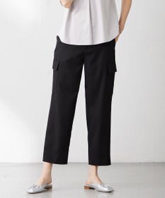 J.PRESS LADIES L 【洗える】ツイルライトストレッチ テーパード カーゴ パンツ