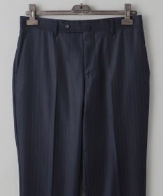 GOTAIRIKU シワになりにくい【御幸毛織/みゆきけおり】Superio160 スーツ_ネイビーストライプ