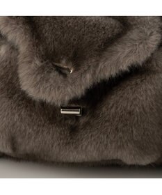 UNBILLION カシュカシュ cachecache / フェイクファーフラップポケット付き2wayショルダー