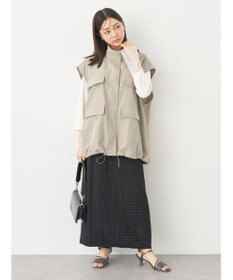 earth music&ecology 袖シアープルオーバー