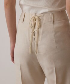 GRACE CONTINENTAL リネンサテンフレアパンツ