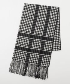 ICB コンビネーションチェックカシミヤストール