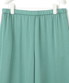 ICB 【接触冷感・洗える】サテンヨウリュウ ワイドストレートパンツ