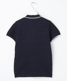 23区GOLF 【WOMEN】フラッグジャガードニットポロシャツ ストレッチ 半袖