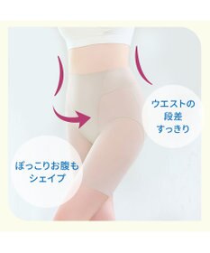 BRADELIS New York 【BRADELIS NewYork peace】綿混楽々ソフトガードル24 お尻周りをスッキリ補整 クロッチ付きで一枚ばき可能 ガードルショーツ