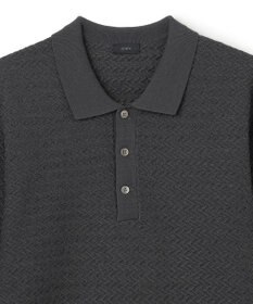 JOSEPH HOMME ヘリンボンボーダー　ポロ