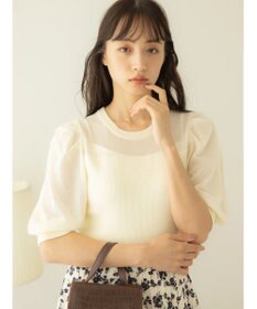 earth music&ecology シアーパワショルニットプルオーバー