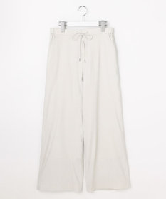 J.PRESS LADIES L 【WEB限定・人気素材・セットアップ対応】セルロースリネンストレッチ ワイドストレート パンツ