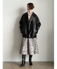 Te chichi レオパードジャガードフレアスカート《2025Autumn catalog vol.2 item》