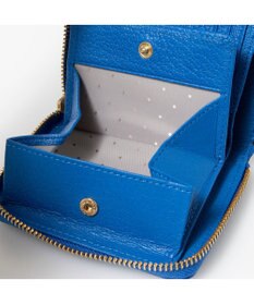 UNBILLION ペルケ perche / ドット刺繍ラウンドパームフィットウォレット