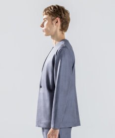 JOSEPH HOMME 新素材【ストレッチ/光沢感】レザーライクジャージー　カーディガン