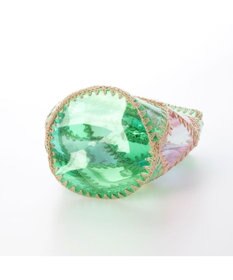 UNBILLION カシュカシュ cachecache / ビニルクロッシェバケツバッグ