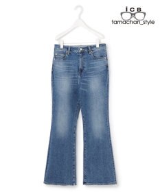 ICB 【ICB×tamachan_style コラボ】スタイルアップ フレアデニム