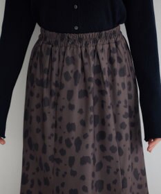 YECCA VECCA アニマル柄プリントマーメイドスカート
