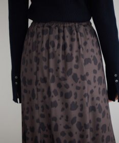 YECCA VECCA アニマル柄プリントマーメイドスカート