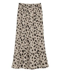 YECCA VECCA アニマル柄プリントマーメイドスカート