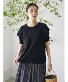 CRAFT STANDARD BOUTIQUE ＢＩＧカラー半袖ニットプルオーバー