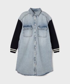 GRACE CONTINENTAL ニットスリーブデニムワンピース