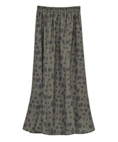 YECCA VECCA アニマル柄プリントマーメイドスカート