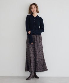 YECCA VECCA アニマル柄プリントマーメイドスカート