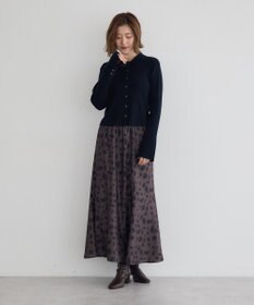 YECCA VECCA アニマル柄プリントマーメイドスカート