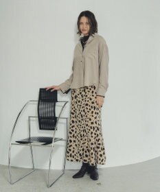 YECCA VECCA アニマル柄プリントマーメイドスカート