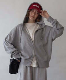 WEGO 【ユニセックス着用ITEM/MLサイズ展開】コンパクトフィットダブルZIPパーカー