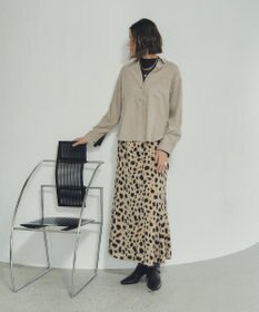 YECCA VECCA アニマル柄プリントマーメイドスカート