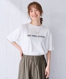 ANY 【汗ジミ防止加工】シルケットスムース半袖ロゴTシャツ